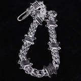 Punk Rock Acrylic Chain Necklace with Thorns for Men Women