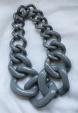 Chunky Chain Choker Necklace Acrylic Pendant Female Jewelry