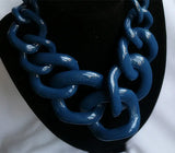 Chunky Chain Choker Necklace Acrylic Pendant Female Jewelry