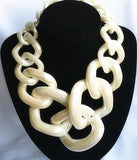 Chunky Chain Choker Necklace Acrylic Pendant Female Jewelry