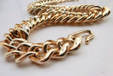 FishSheep Chunky Chain Choker Necklace Vintage Wide Collares Jewelry