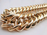 FishSheep Chunky Chain Choker Necklace Vintage Wide Collares Jewelry