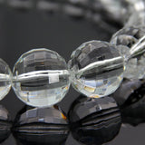 Acrylic Ball Choker Necklace Crystal Beaded Pendant Collar