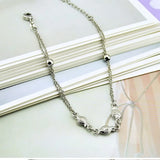 925 Sterling Silver Fisherman Bracelet Small Goldfish Anklet