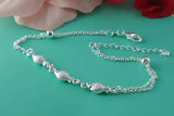 925 Sterling Silver Fisherman Bracelet Small Goldfish Anklet