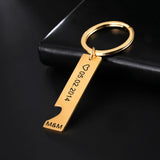 Fishhook Heart Couple Personalized Keychain Date Name Initial Key Chain
