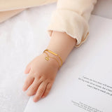 Personalized Fishhook Newborn Baby ID Bracelet Stainless Steel