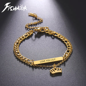 Personalized Fishhook Newborn Baby ID Bracelet Stainless Steel