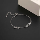Fishhook Personalized Bracelet Multi-name Family Bangle Gift Stainless Steel