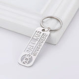 Fishhook Personalized Car Keychain Name Phone Number Key Chain Ring Gift