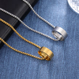 Fishhook Ring Personalized Necklace Strong Chain Name Engrave Family Gift