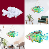 Fishing Desktop Ornaments Wall Pendant Silicone Mould for Epoxy Resin Casting