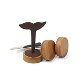 Wood Fishtail Shape Earrings Display Stand