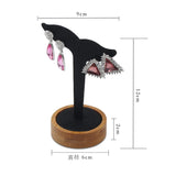 Wood Fishtail Shape Earrings Display Stand