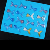 Fishtail Water Drop Silicone Mold Cake Baking Jelly Soap Mold