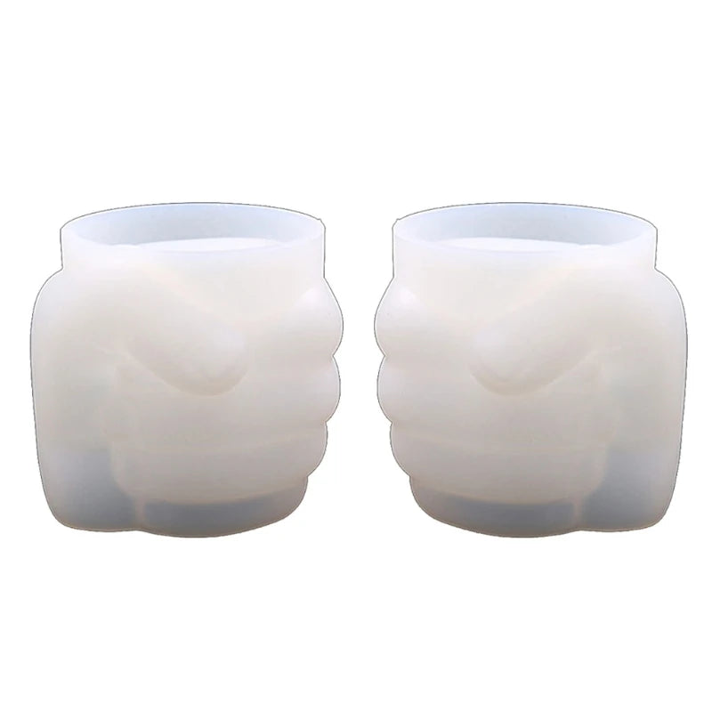 Silicone Mold for Epoxy Resin: Flower Pot Vase Holder