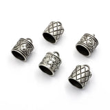 20mm Cord Crimp End Caps Buckle Tips for Necklace Bracelet Ropes 5pcs