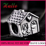Family House DIY Beads 925 Sterling Silver Bracelet Charm