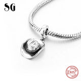 Europe Charm Bracelet Silver 925 Cowboy Hat Pendant Charms Beads