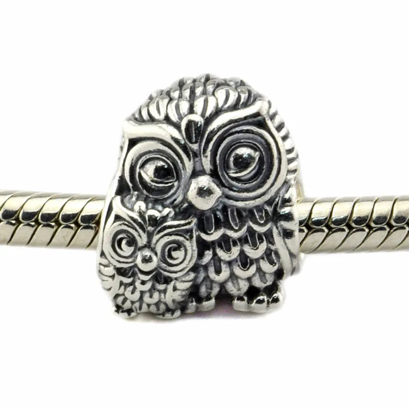 Sterling Silver Bracelet with Big Stone Cerise Charm