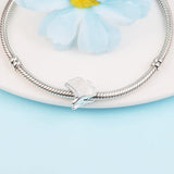 925 Sterling Silver Gingko Leaf Sparkling Beads for Jewelry Making