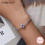 925 Sterling Silver Beads Bracelet with Charm Pendant