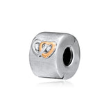 Europe Bracelets 14K Hearts Aglow Clip Charm 925 Sterling Silver Charms Beads
