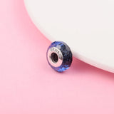 925 Sterling Silver Glass Charm Beads for DIY Jewelry Making