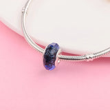 925 Sterling Silver Glass Charm Beads for DIY Jewelry Making