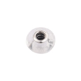 925 Silver Clear Effervescence Glass Charm Beads for Women