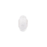 925 Silver Clear Effervescence Glass Charm Beads for Women