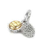 Durian King of Fruits Dangle Charms 925 Sterling Silver Beads