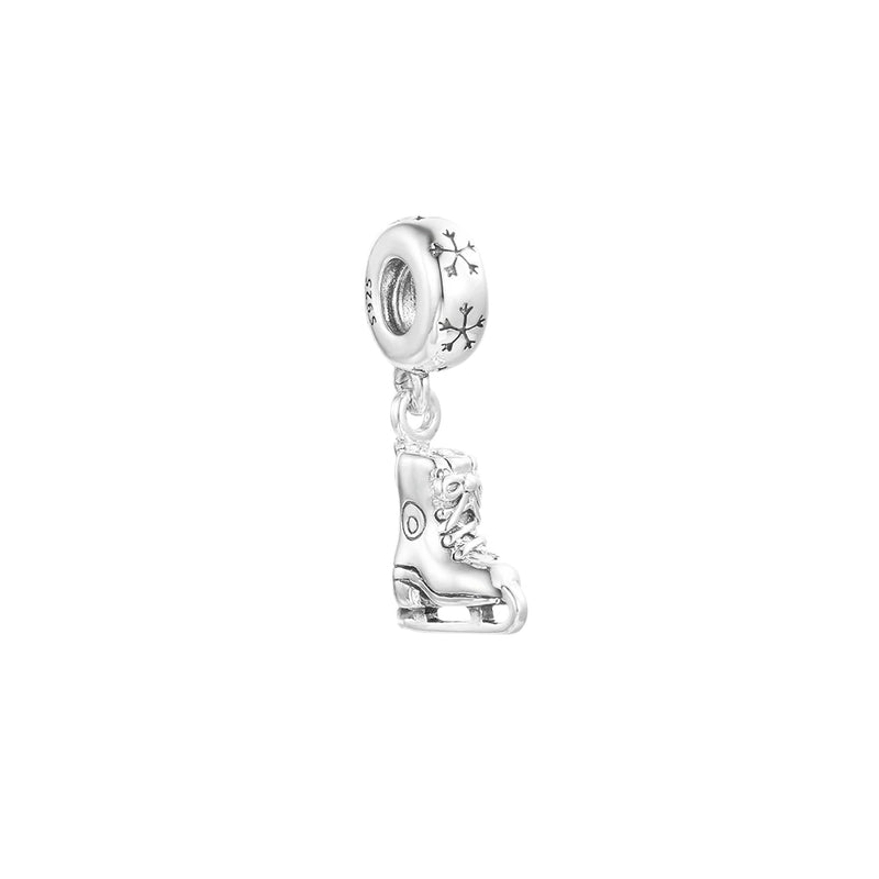 Europe Bracelets Ice Skate Dangle Charms 925 Sterling Silver Beads