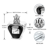 925 Silver Perfume Bottle Bead with Yellow Cz Stone for European Bracelets