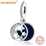 925 Silver Daisy Charm Bracelet with Clear Zircon Jewelry Berloque Summer