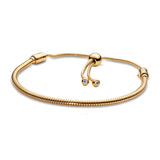 925 Silver Sparkling Heart-shaped Bracelet
