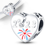 925 Silver Heart Bracelet with Color Zircon, Infinite Love Design
