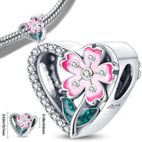 925 Silver Heart Bracelet with Color Zircon, Infinite Love Design