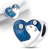 925 Silver Heart Bracelet with Color Zircon, Infinite Love Design