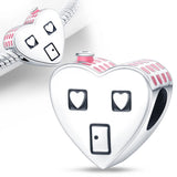 925 Silver Heart Bracelet with Color Zircon, Infinite Love Design