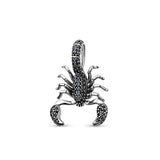 925 Silver Scorpion Dangle Charm Necklace Pendant