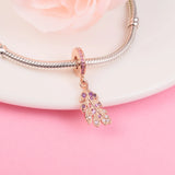 925 Silver Oak Leaf Dangle Charm Beads for Jewelry Making