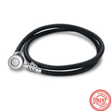 925 Silver Snake Chain Slider Charm Bracelet for Women DIY