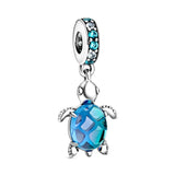 925 Silver Ocean Animal Charm Bracelet Beads DIY Jewelry