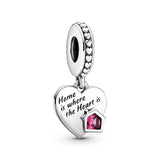 925 Silver Friendship Bracelet with Love Lock Pendant