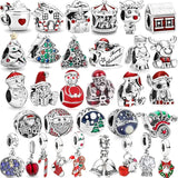 925 Silver Christmas Charm Bracelet DIY Kit