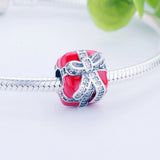 Christmas Series 925 Silver Red Shape Charms Beads