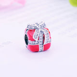 Christmas Series 925 Silver Red Shape Charms Beads