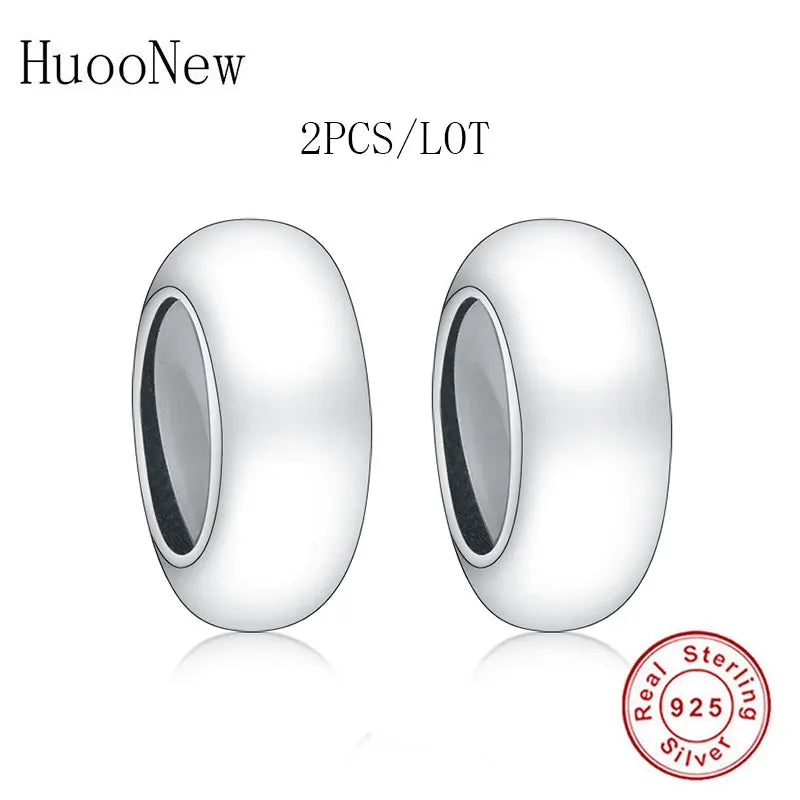 925 Silver Spacer Bead with Stopper for Charm Bracelet