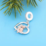 925 Sterling Silver Sisters Together Pendant Bead for Charm Bracelet
